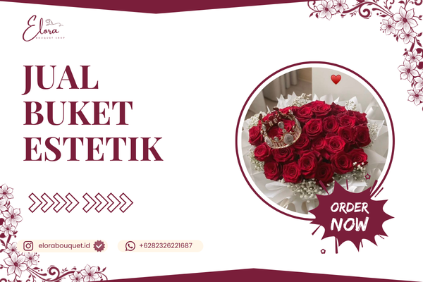 jual buket estetik elora bouquet